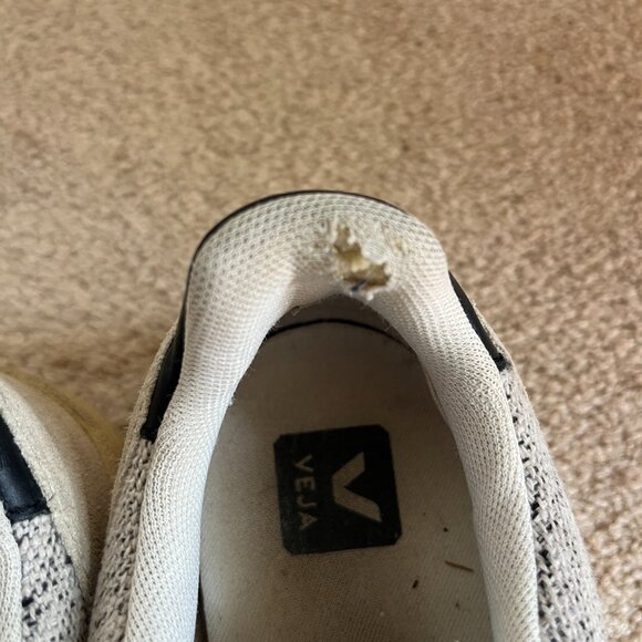 Veja V-10 Flannel Snow Black Size 39 US 8 - Picture 5 of 6